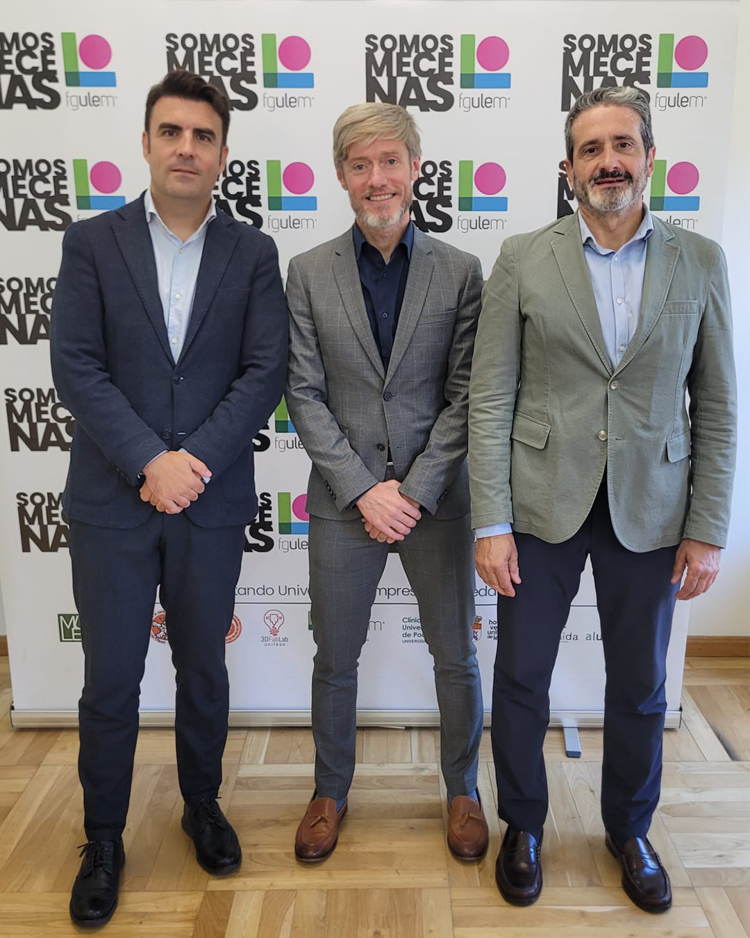 Encuentro de firma del acuerdo de mecenazgo entre Gestiona Proyecta Grupo y FGULEM